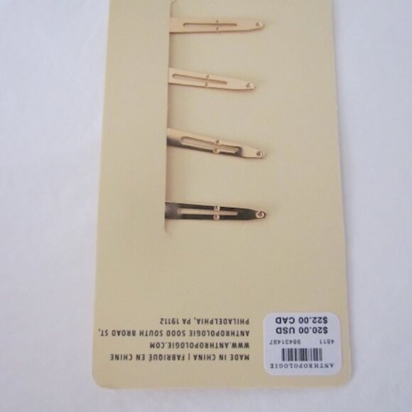 Maeve Printed Bandana Scarf 8 Balls Ivory & GIFT ANTHROPOLOGIE BARRETTES! - Picture 3 of 12